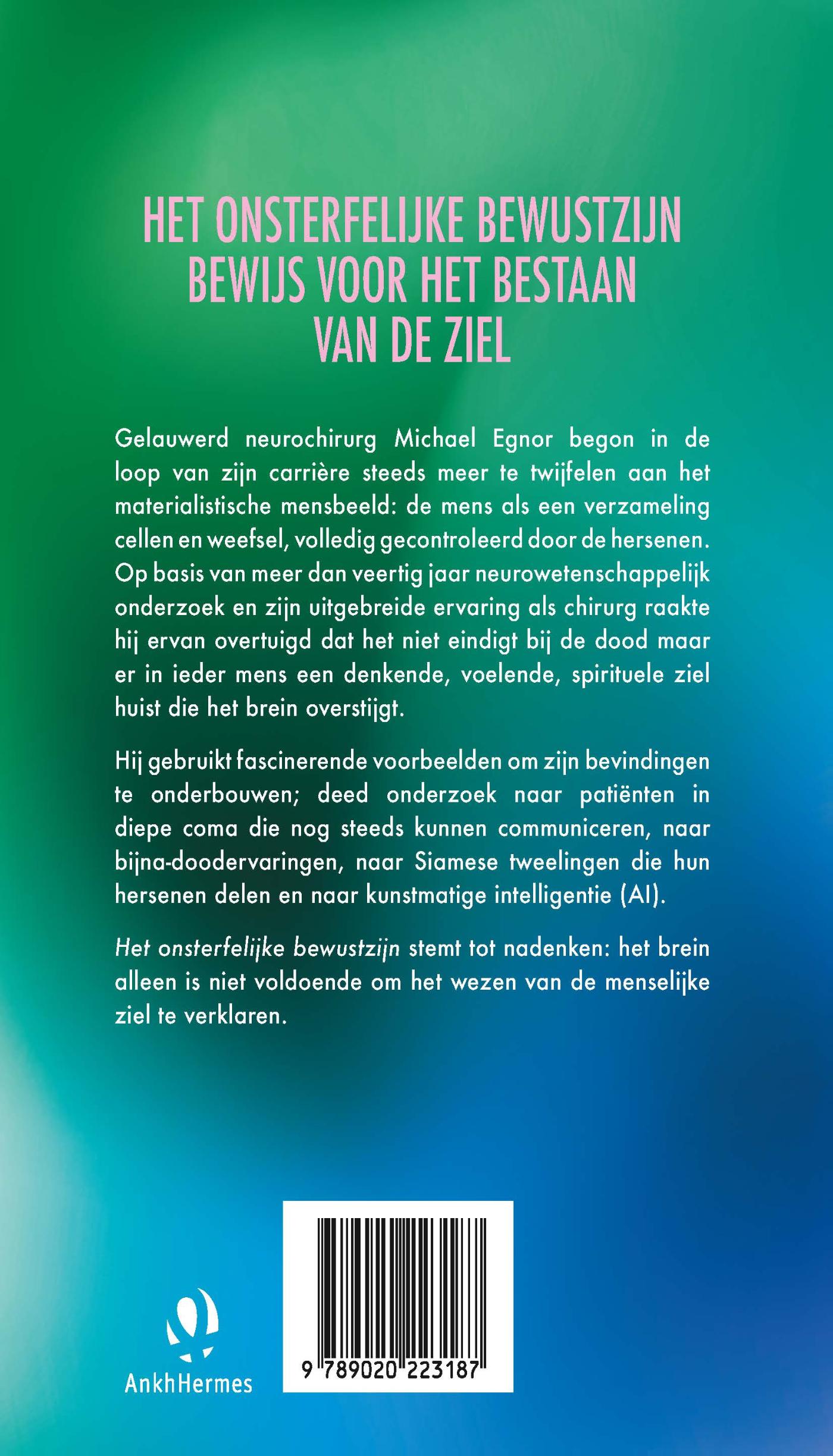 Achterkant van Het onsterfelijke bewustzijn