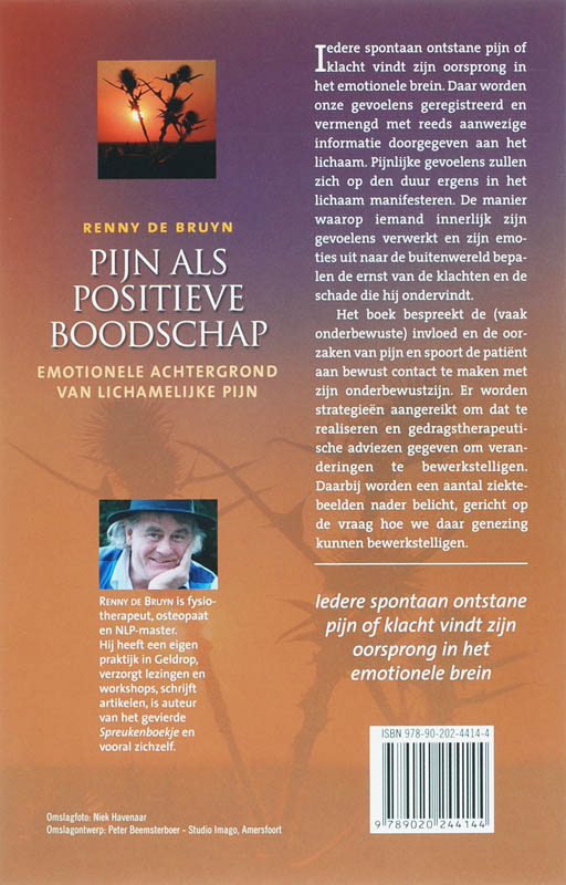 Achterkant van Pijn als positieve boodschap