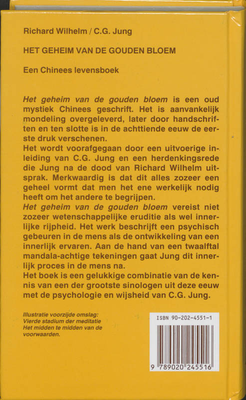 Achterkant van Het geheim van de gouden bloem