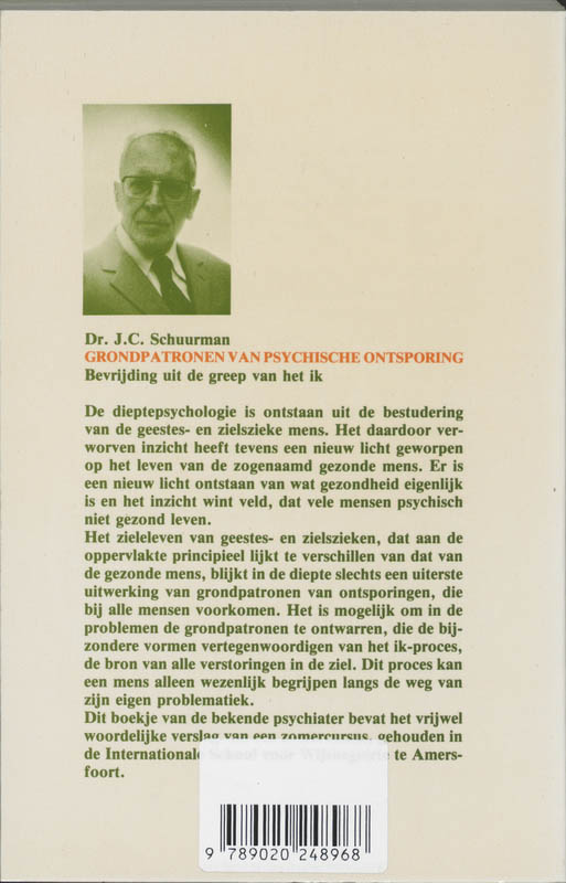 Achterkant van Grondpatronen van psychische ontsporing