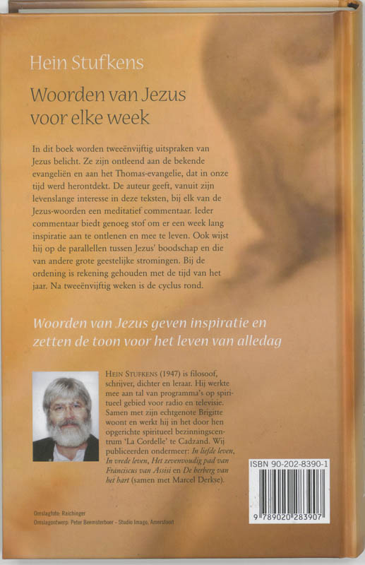 Achterkant van Woorden van Jezus voor elke week