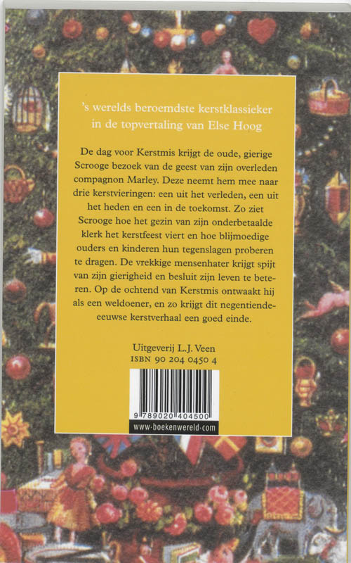 Achterkant van Een kerstvertelling