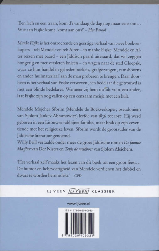 Achterkant van Manke Fisjke
