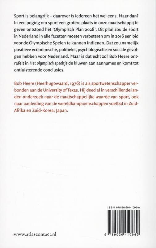 Achterkant van Het olympisch speeltje