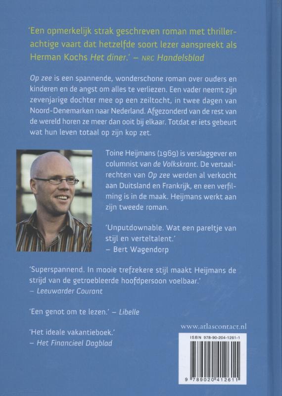 Achterkant van Op zee