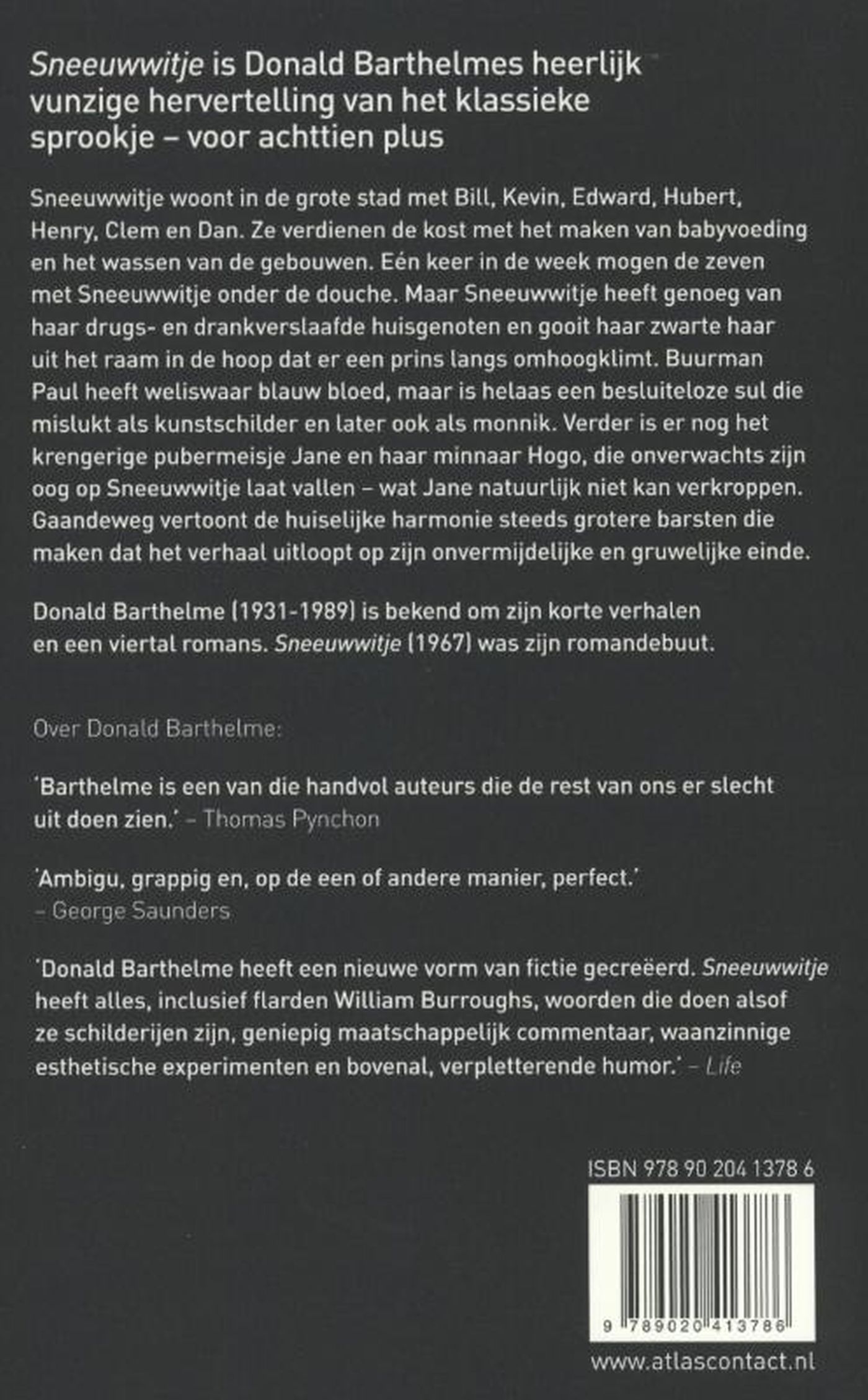 Achterkant van Sneeuwwitje
