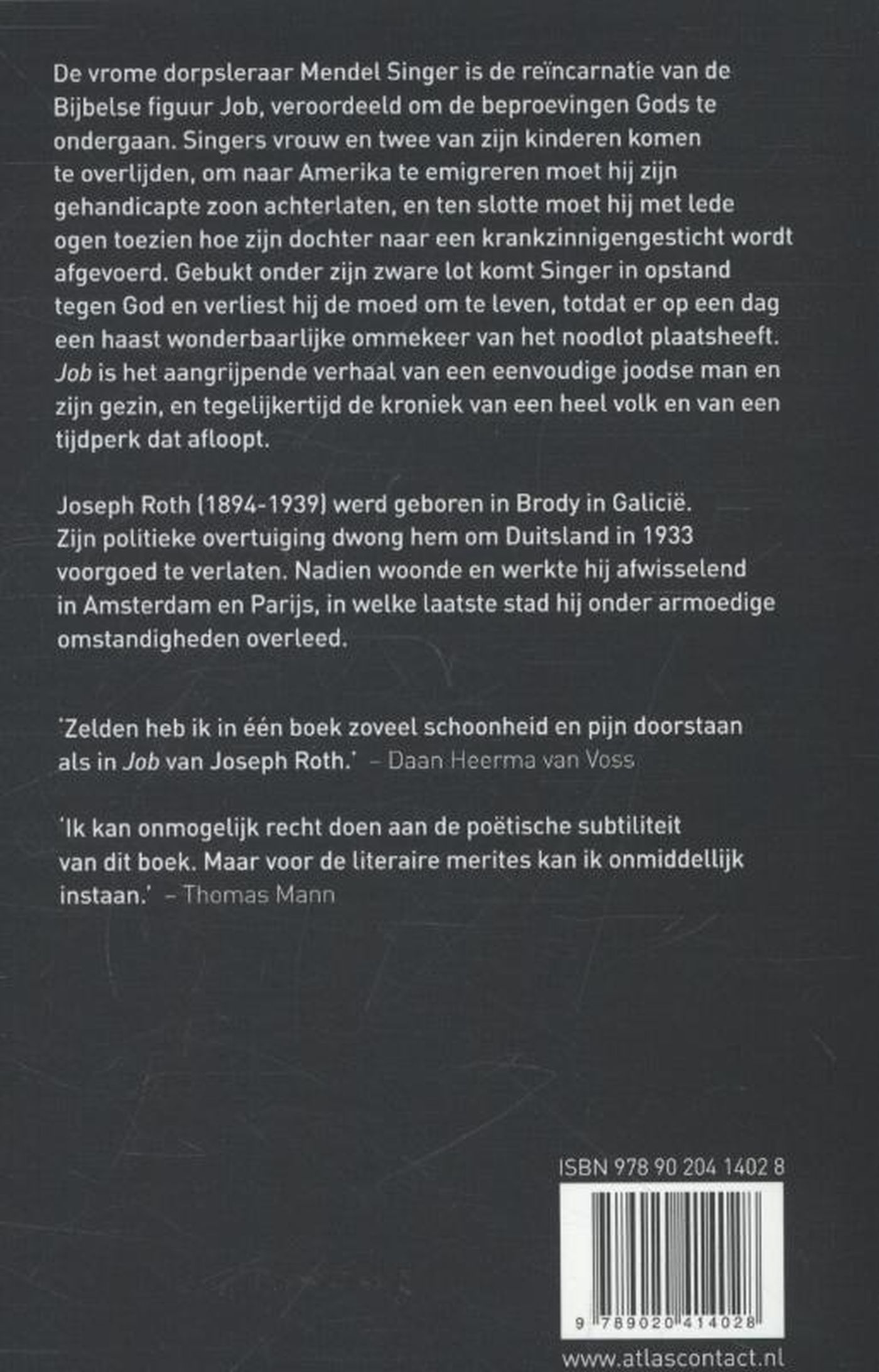 Achterkant van Job