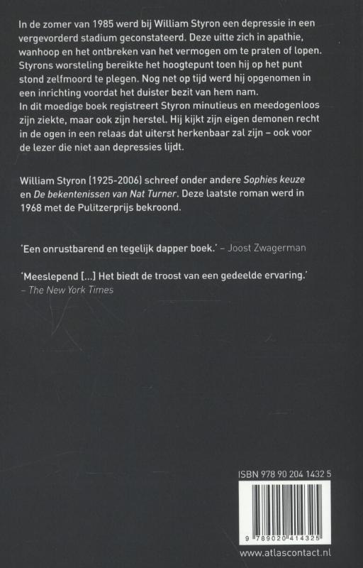 Achterkant van Het duister zichtbaar