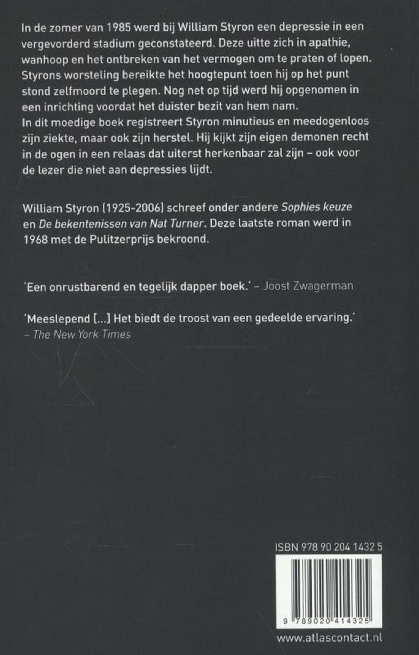 Achterkant van Het duister zichtbaar