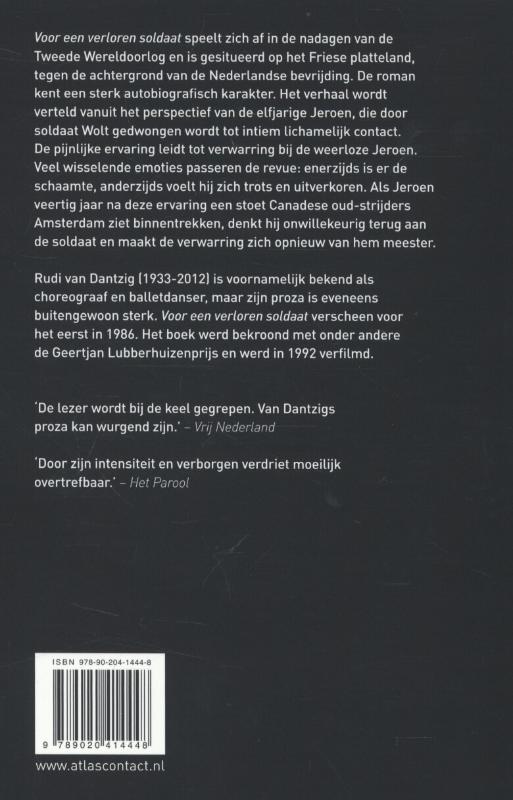 Achterkant van Voor een verloren soldaat