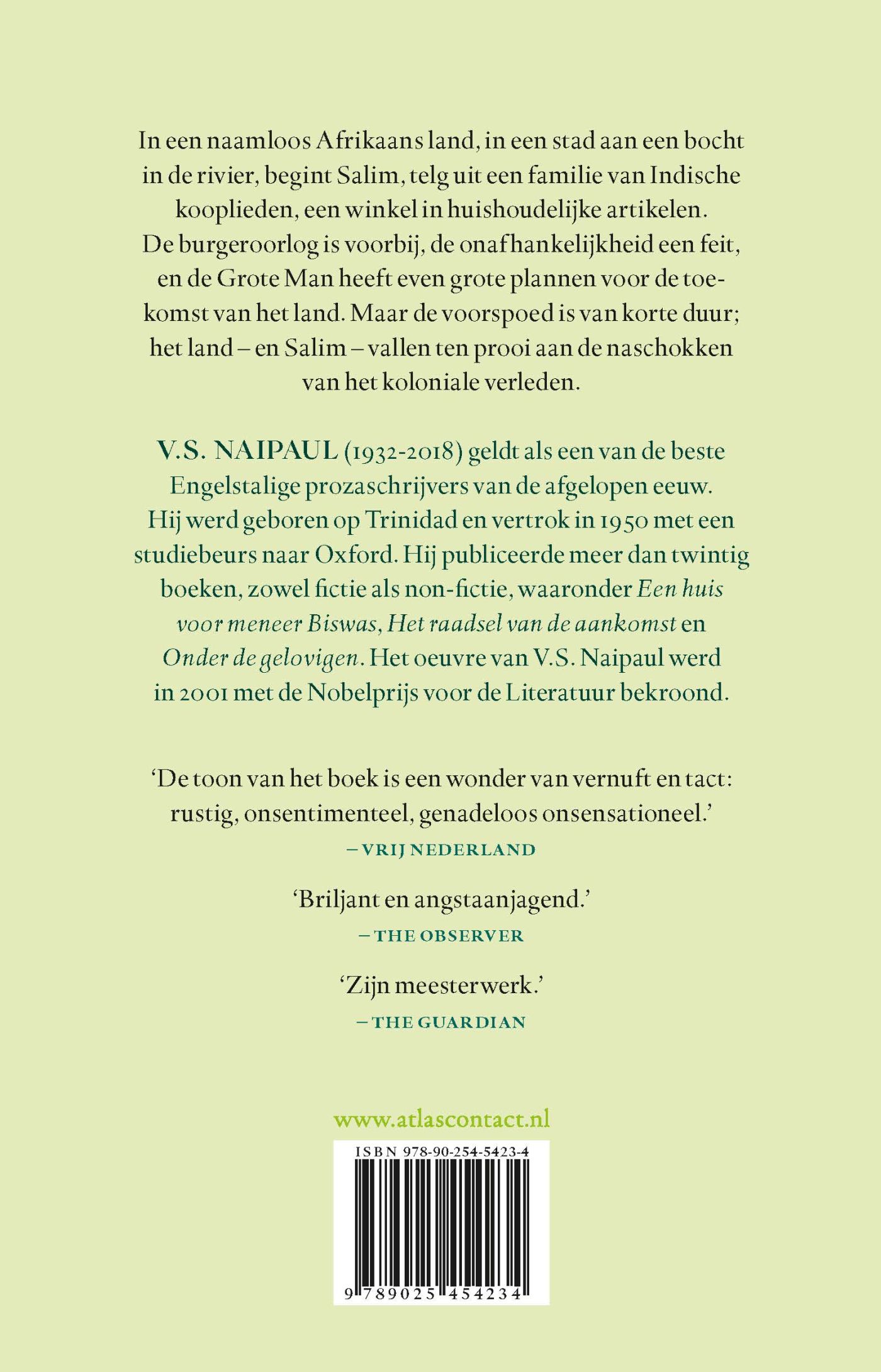 Achterkant van Een bocht in de rivier