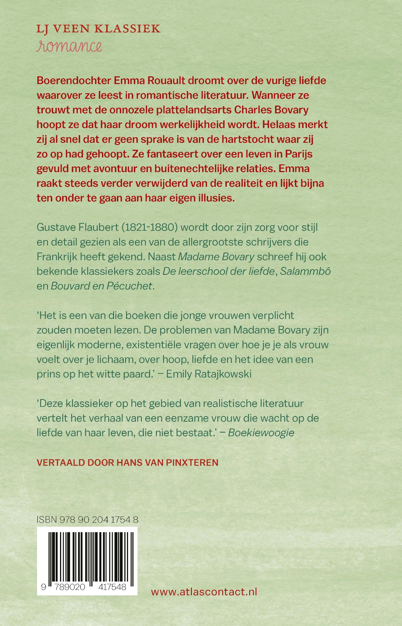 Achterkant van Madame Bovary