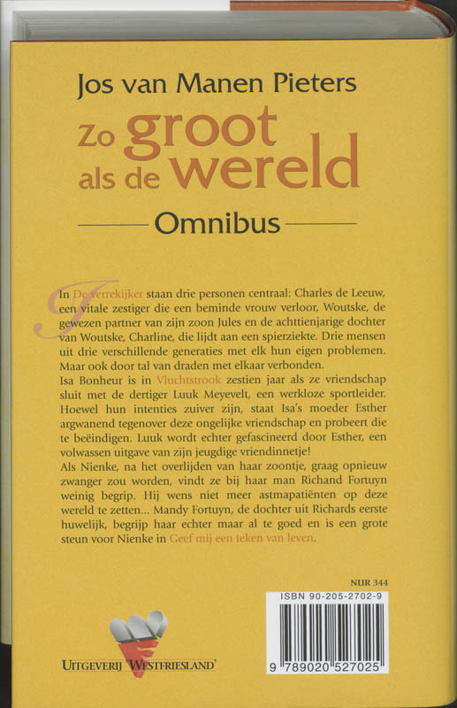 Achterkant van Zo groot als de wereld