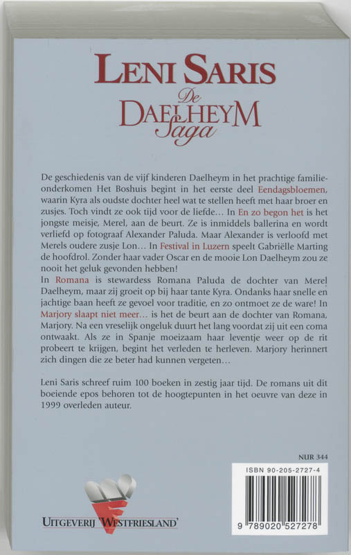 Achterkant van De Daelheym Saga