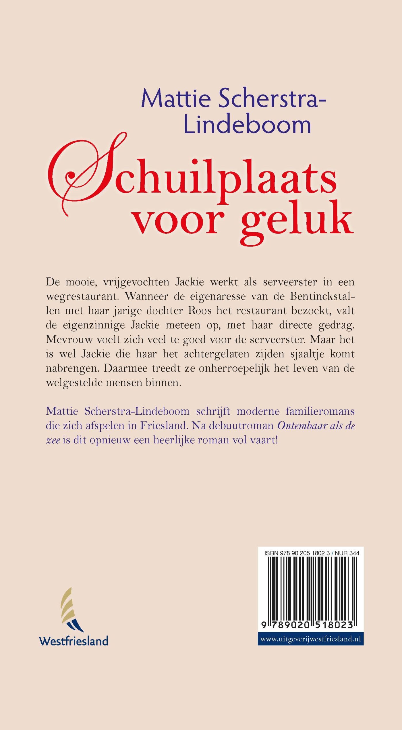 Achterkant van Schuilplaats voor geluk