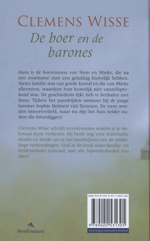 Achterkant van De boer en de barones