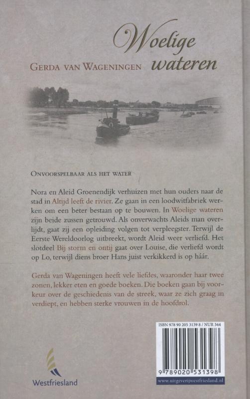 Achterkant van Woelige wateren trilogie