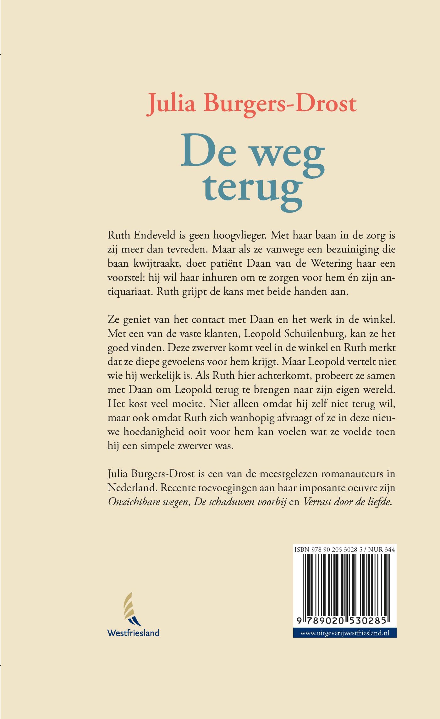 Achterkant van De weg terug