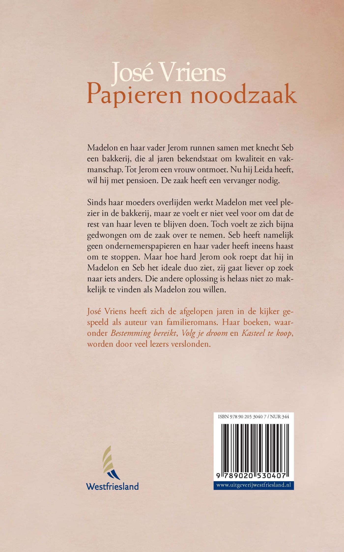 Achterkant van Papieren noodzaak
