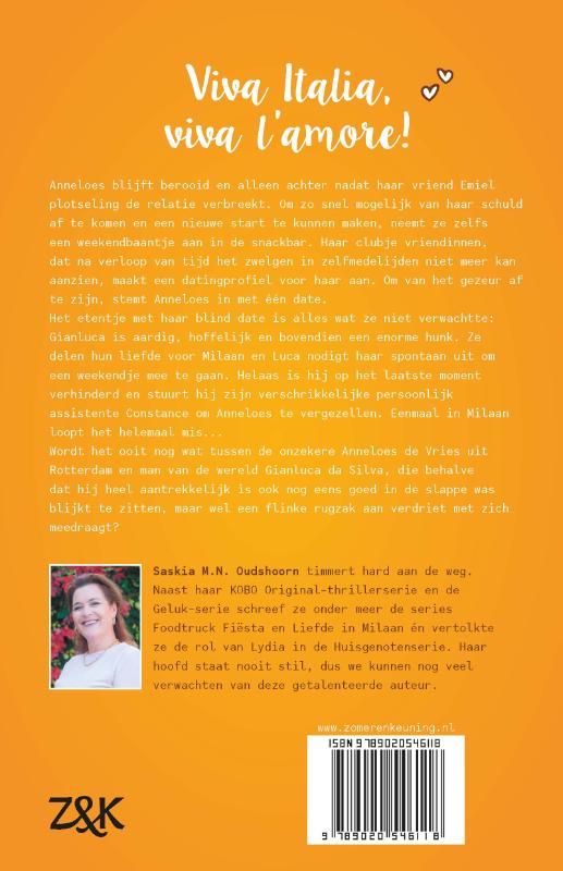 Achterkant van Liefde in Milaan