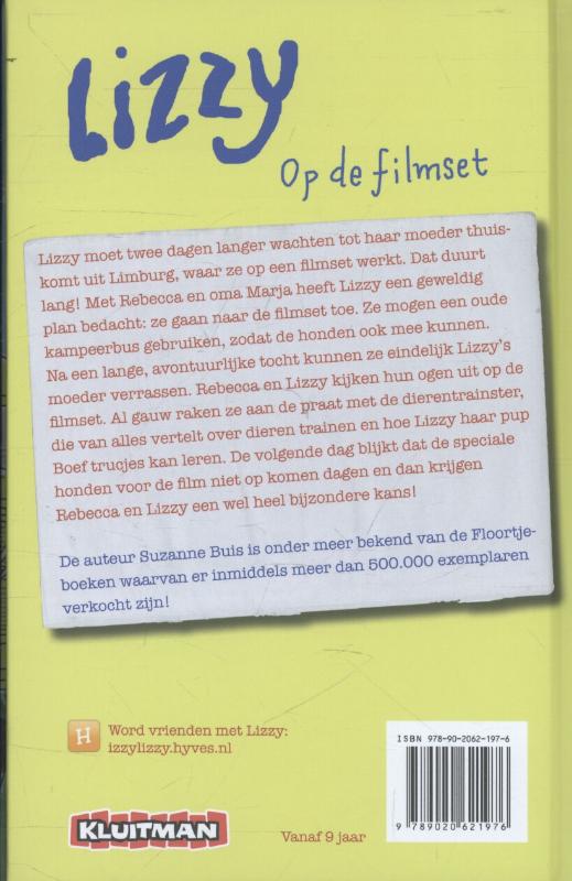 Achterkant van Lizzy op de filmset