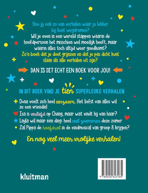 Achterkant van Het vrolijke Kluitman verhalen boek