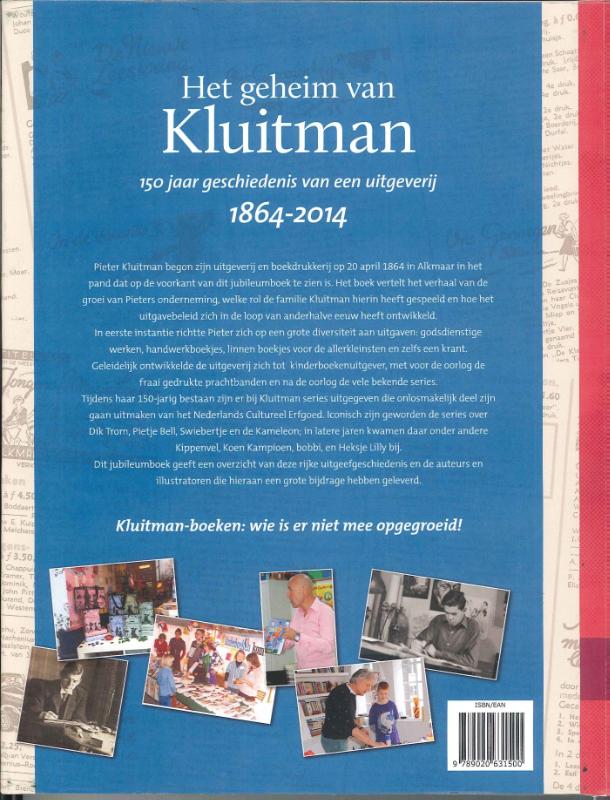 Achterkant van Het geheim van Kluitman