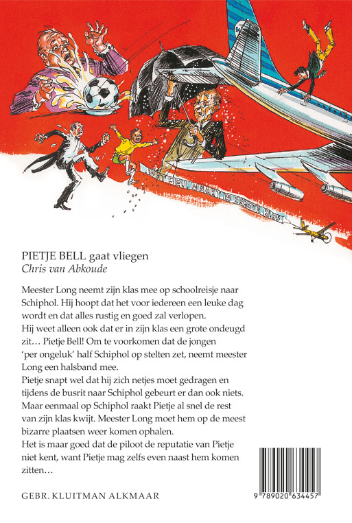 Achterkant van Pietje Bell gaat vliegen