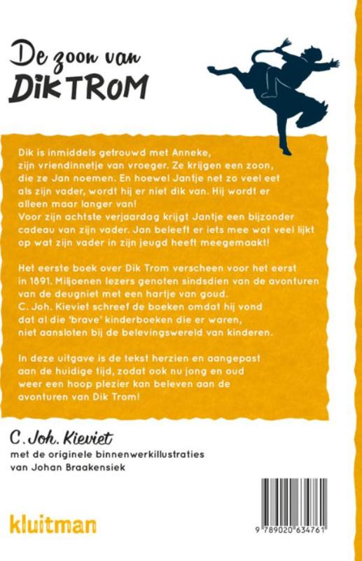 Achterkant van De zoon van Dik Trom