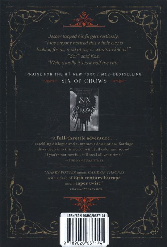 Achterkant van Crooked Kingdom