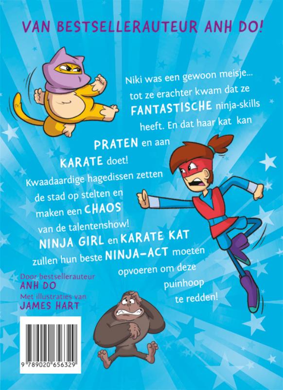 Achterkant van Ninja supersterren!