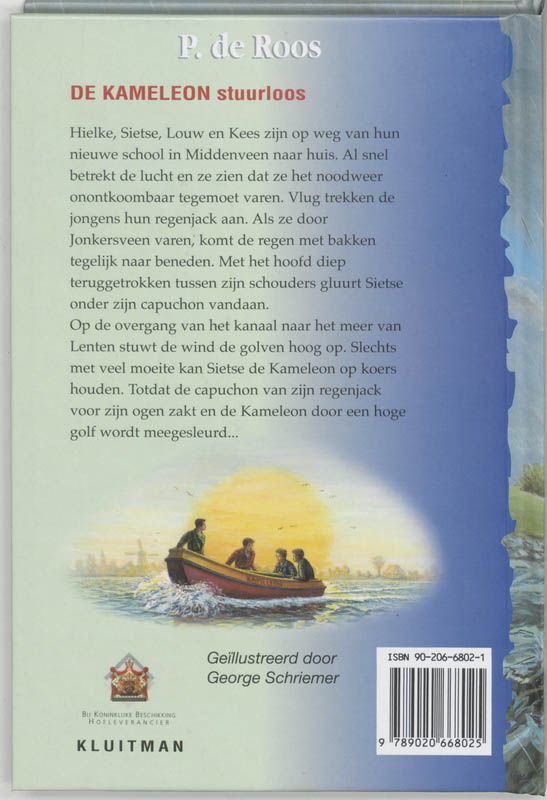 Achterkant van De Kameleon stuurloos