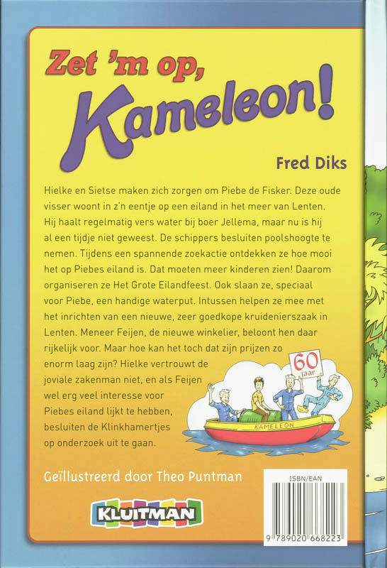 Achterkant van Zet 'm op, Kameleon!