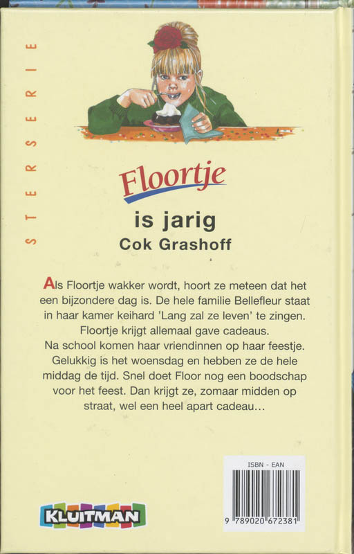Achterkant van Floortje is jarig