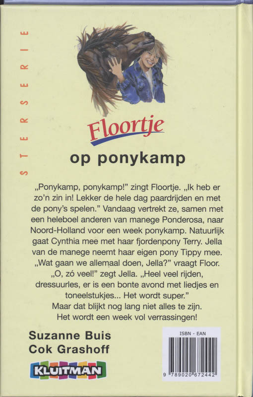 Achterkant van Floortje op ponykamp