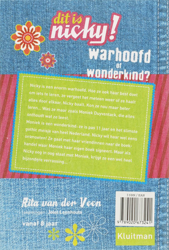 Achterkant van Dit is Nicky! Warhoofd of wonderkind