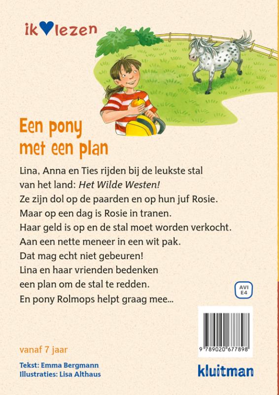 Achterkant van Een pony met een plan
