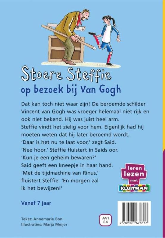 Achterkant van Stoere Steffie op bezoek bij van Gogh