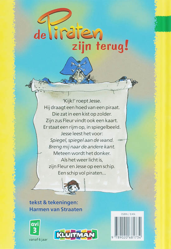 Achterkant van De piraten zijn terug!