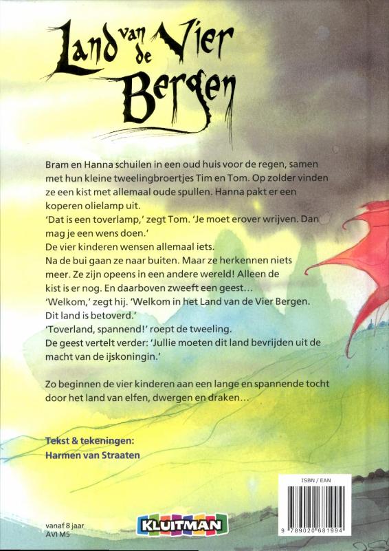 Achterkant van Land van de vier bergen