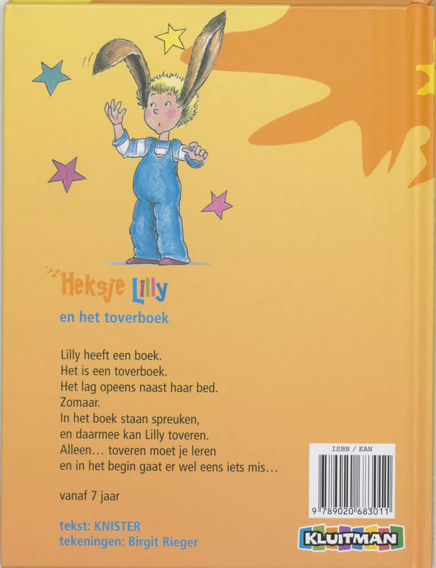 Achterkant van Heksje Lilly en het toverboek