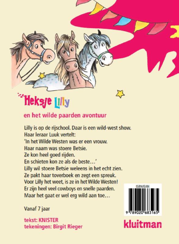 Achterkant van Heksje Lilly en het wilde paarden avontuur