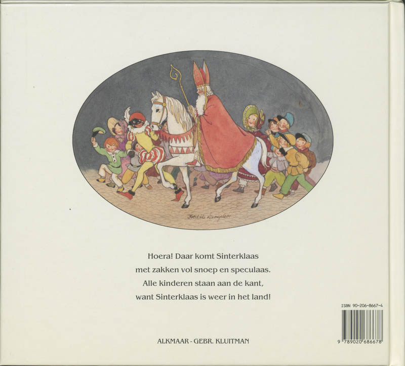 Achterkant van Sinterklaas-kapoentje