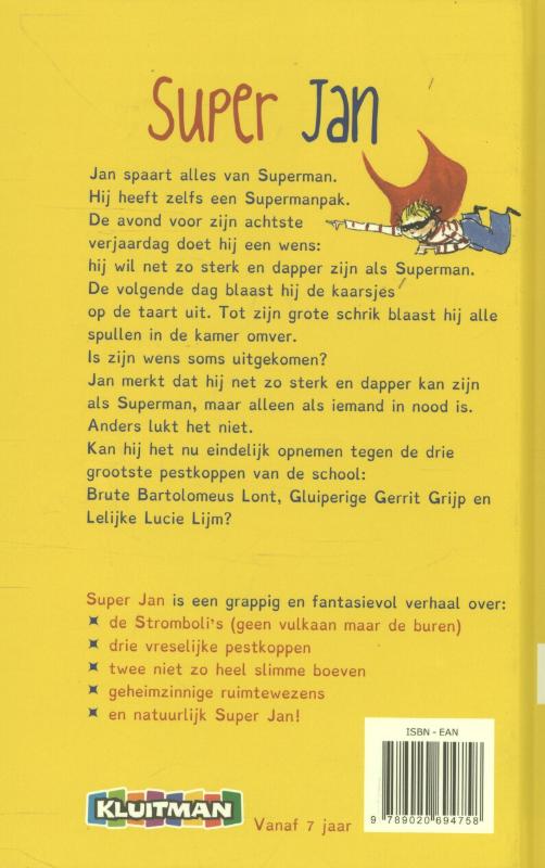 Achterkant van Super Jan