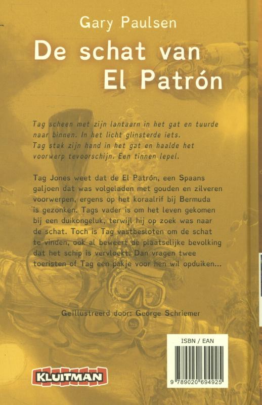 Achterkant van De schat van El Patron