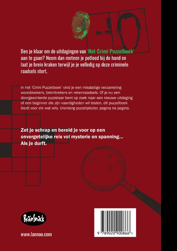 Achterkant van Het crimi puzzelboek