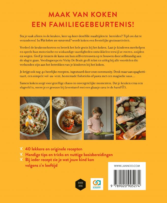 Achterkant van Wat koken we vanavond?