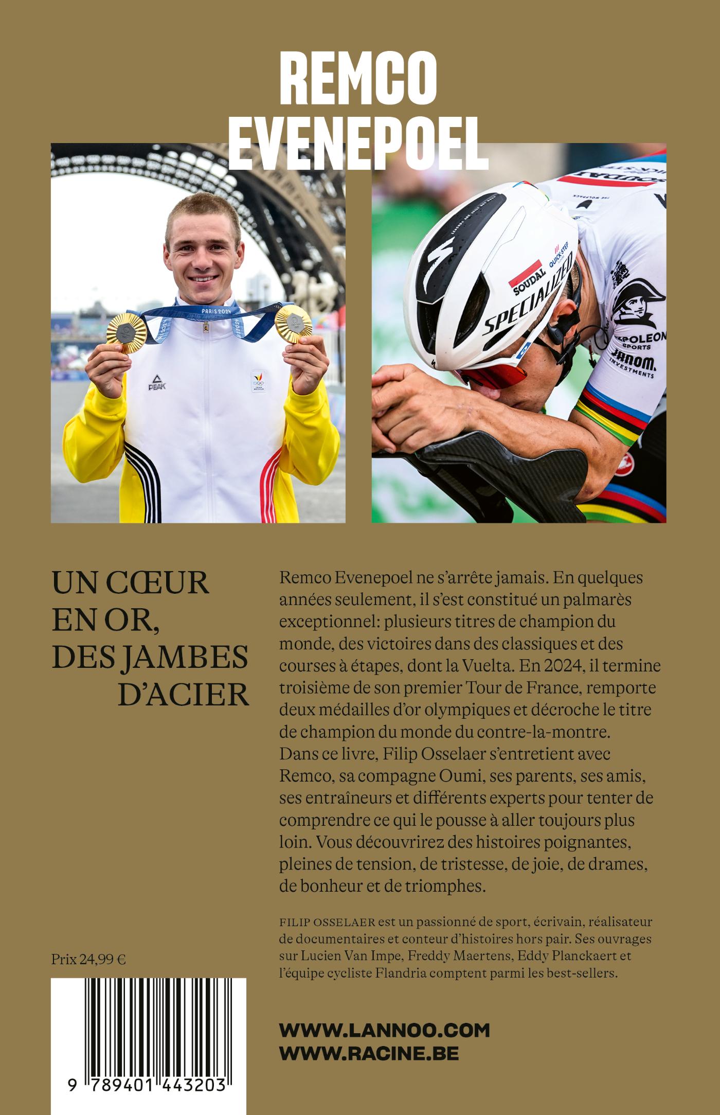 Achterkant van Remco Evenepoel Full Gas