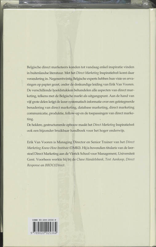 Achterkant van Direct marketing inspiratieboek