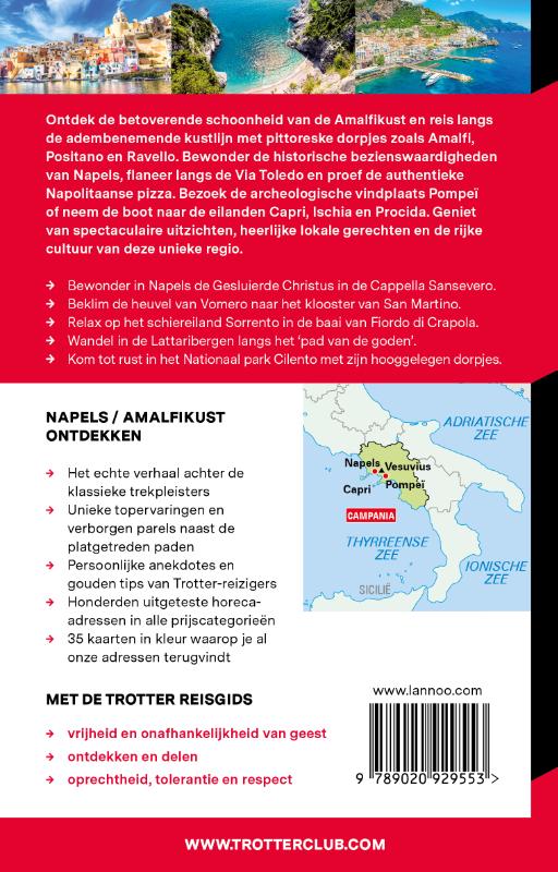 Achterkant van Trotter Napels / Amalfikust